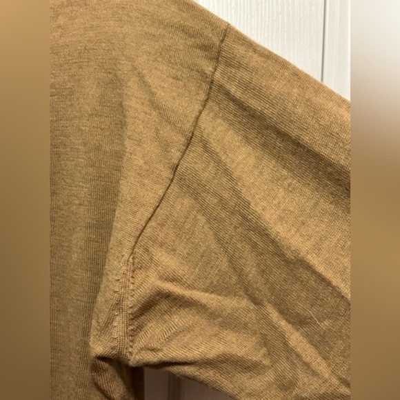 Vintage Belford classic 100% extra fine Merino Wool sweater men’s XL camel brown - Picture 6 of 16